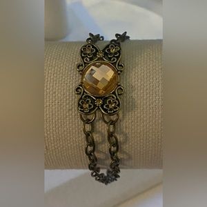 Citrine Butterfly Bracelet